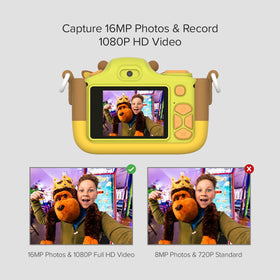 myFirst Kids Camera 3 1080p video records clear moments on the go
