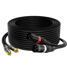 Mygatti dual XLR to 2 RCA cable ends for clean signal transfer