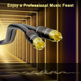 Mygatti RCA cable features zinc alloy shells for durable performance.