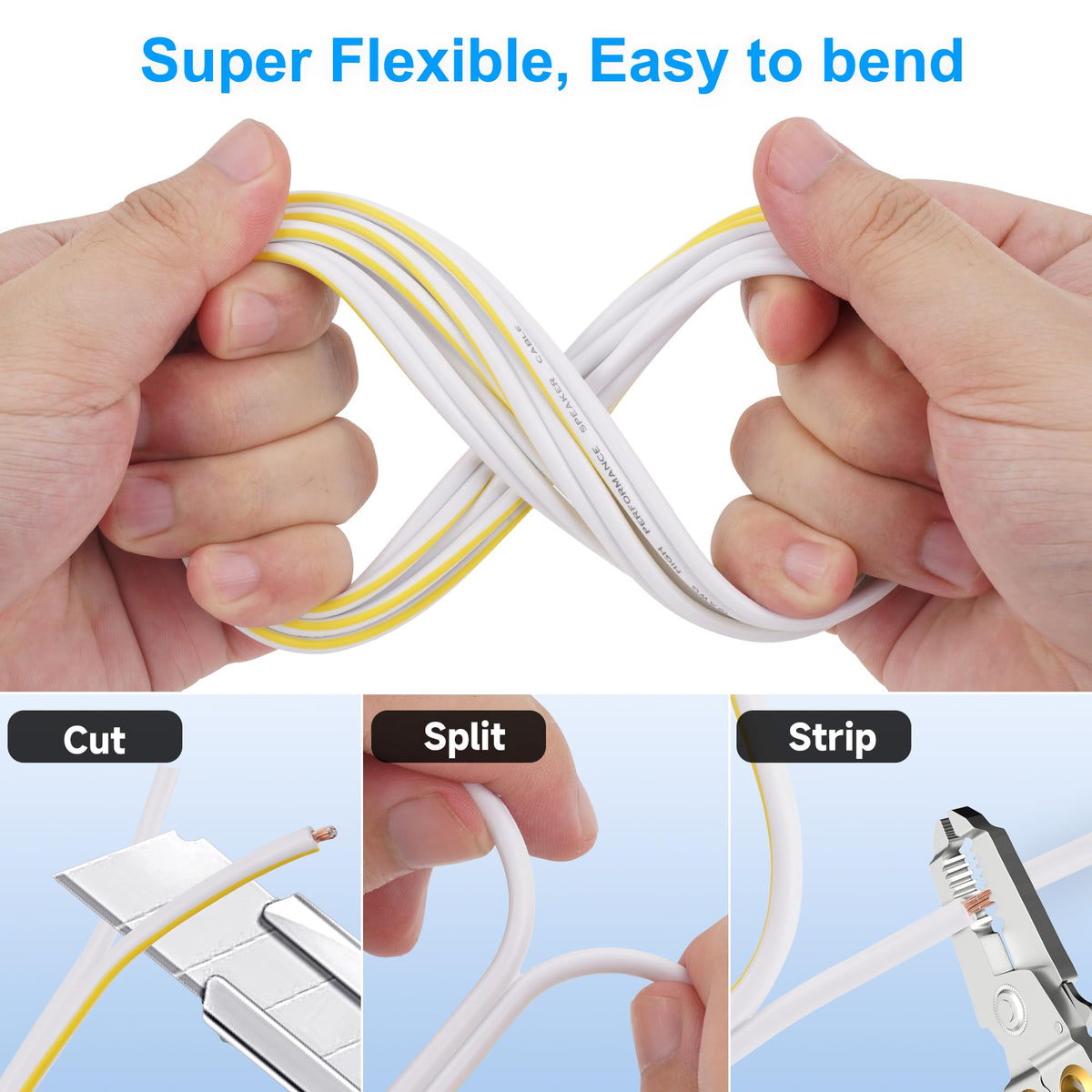 Mygatti 2-conductor design supports versatile connections to audio gear.