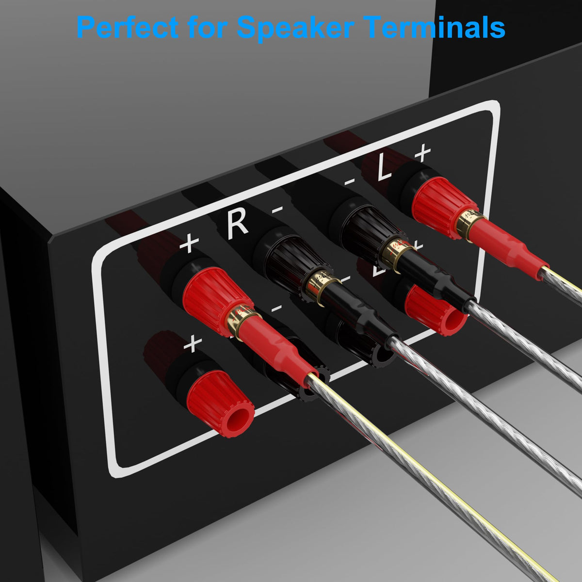 Mygatti polarity-differentiated banana tips for correct speaker wiring