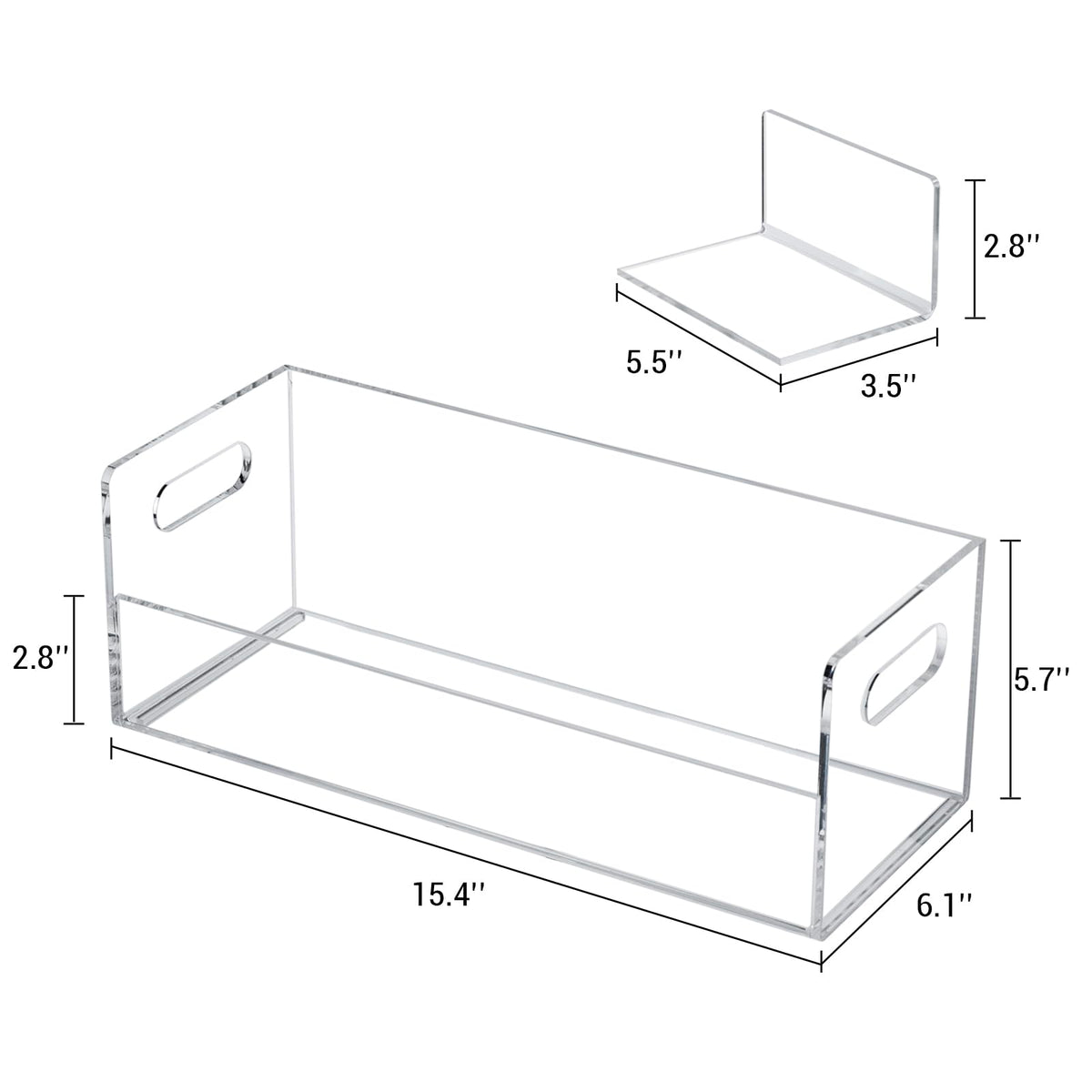 MyGift 5mm thick acrylic ensures durable, premium clarity for your CDs.