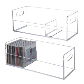 MyGift front view of two clear acrylic racks showing modern display benefit