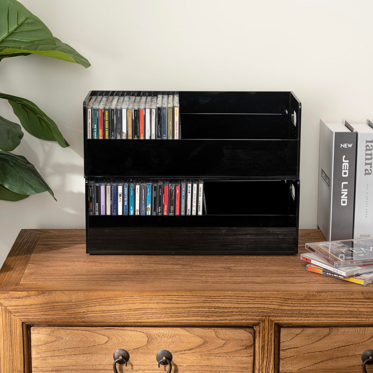 MyGift lifestyle photo in media room adding modern organization benefit
