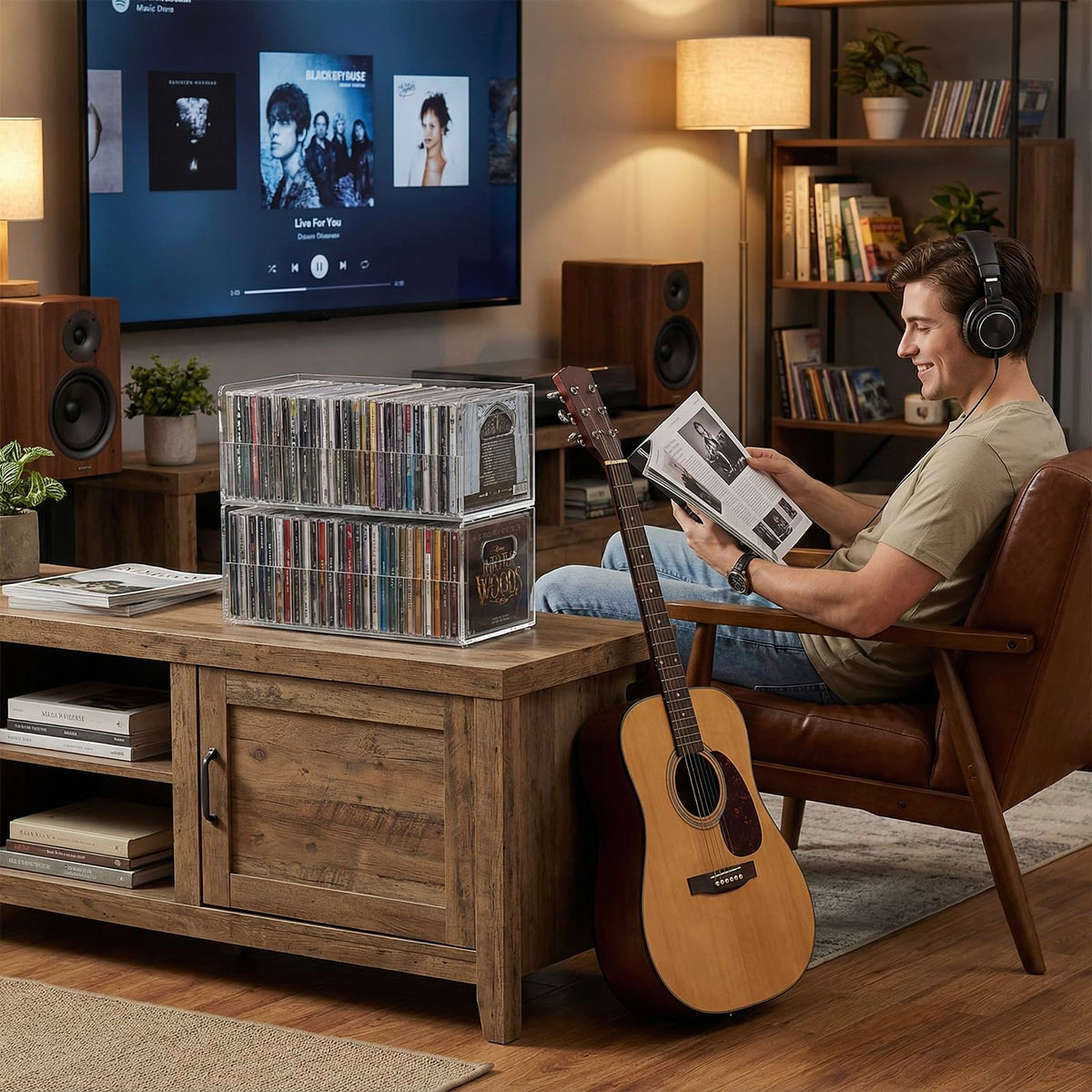 MyGift open-top design provides quick access to favorite albums.