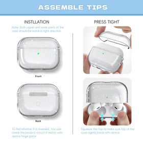 MHYALUDO AirPods Pro case lightweight, everyday protection.