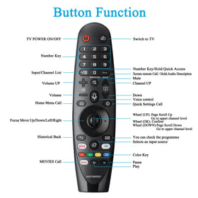 MYHGRC Voice Magic remote pairing steps illustration