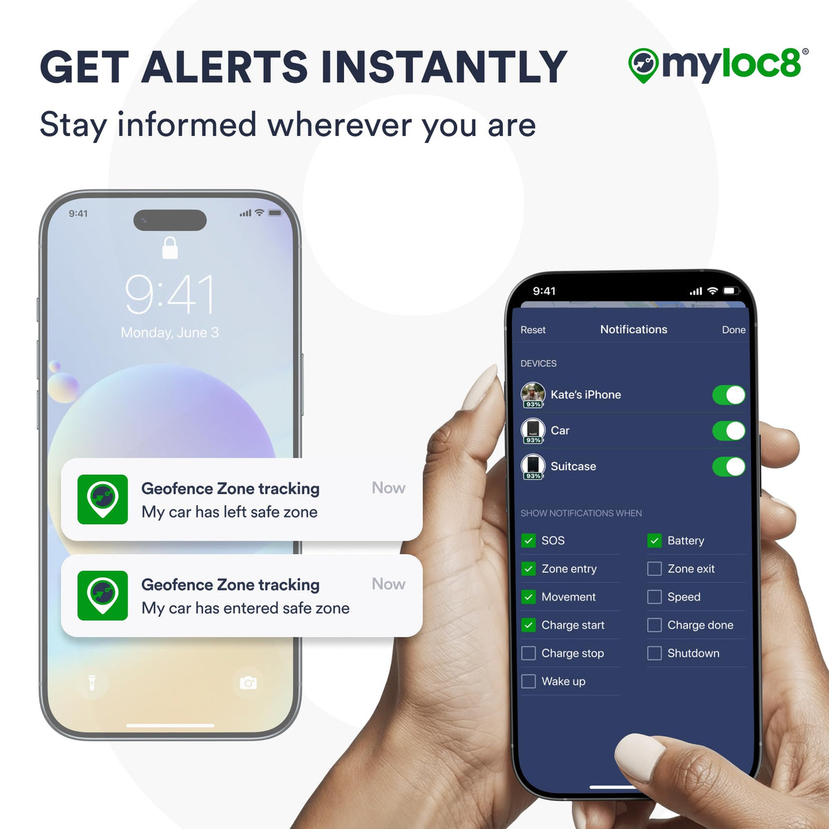 MYLOC8 Ultra GPS Tracker as a hidden tracking device for covert monitoring.
