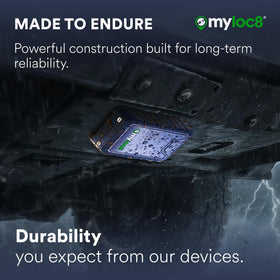 MYLOC8 Ultra GPS Tracker with a strong magnet for secure, discreet mounting.