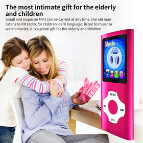 MYMAHDI MP3 Player pink FM radio for live stations anywhere