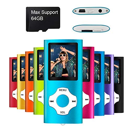 MYMAHDI device with TF card USB port blue for on-the-go high-quality music playback