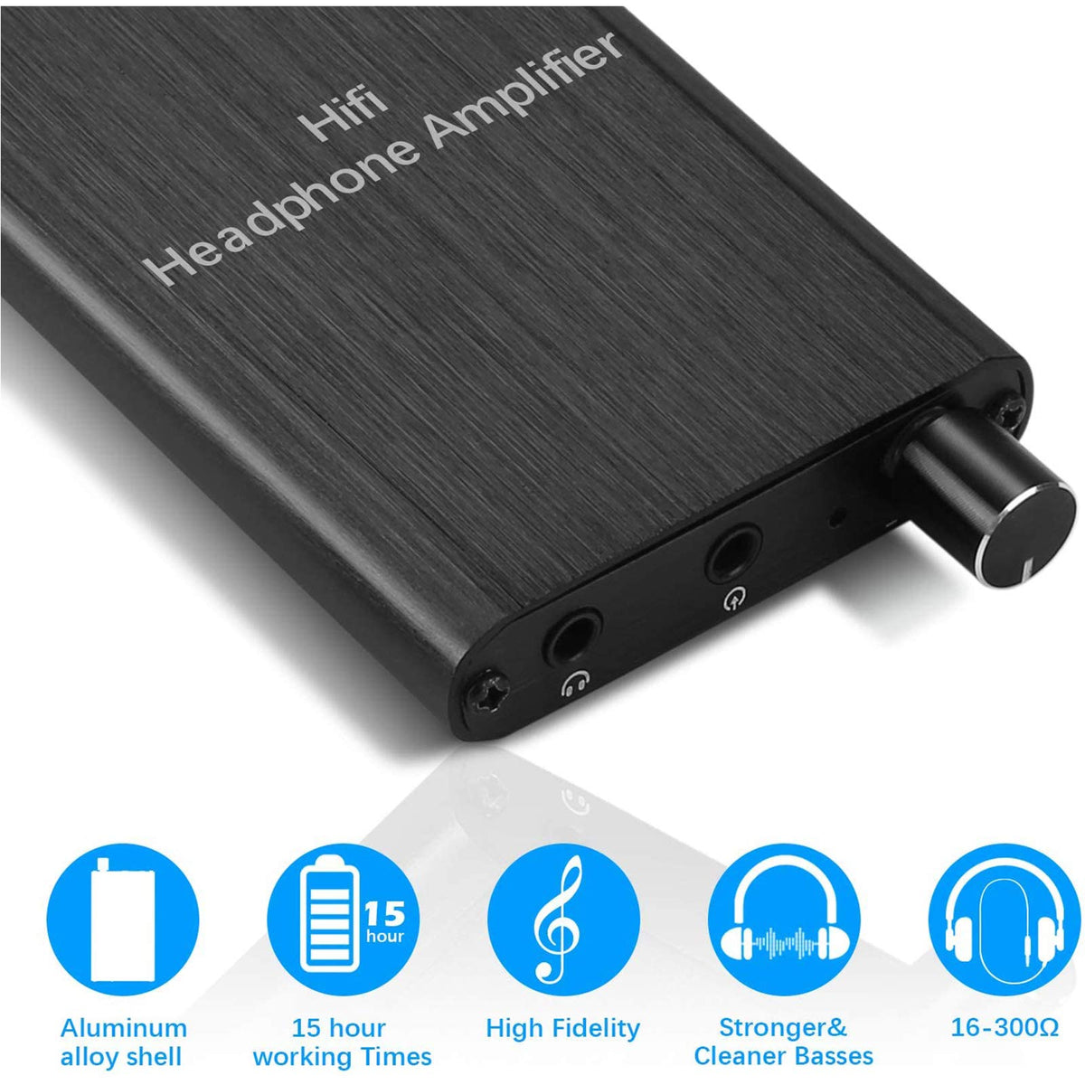 MYPIN Headphone Amplifier gaming-ready with Xbox and PS5 controller support.