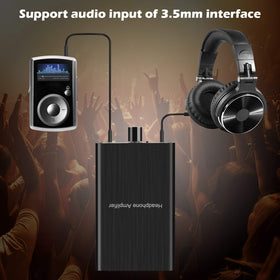 MYPIN connected to a smartphone in hand, delivering louder, clearer portable audio