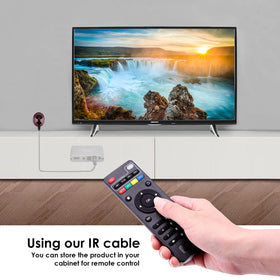 MYPIN with optical and AV cables connected for improved audio output