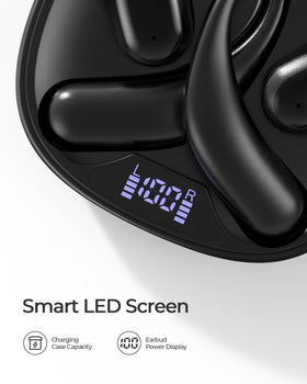Mythsound open-ear design keeps you aware of surroundings during workouts and commutes.
