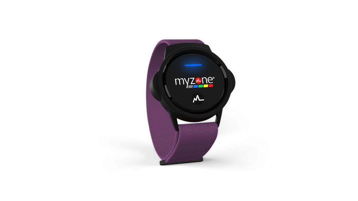 Close-up of Myzone strap texture showing soft durable fabric and comfort