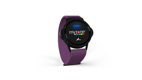 Close-up of Myzone strap texture showing soft durable fabric and comfort