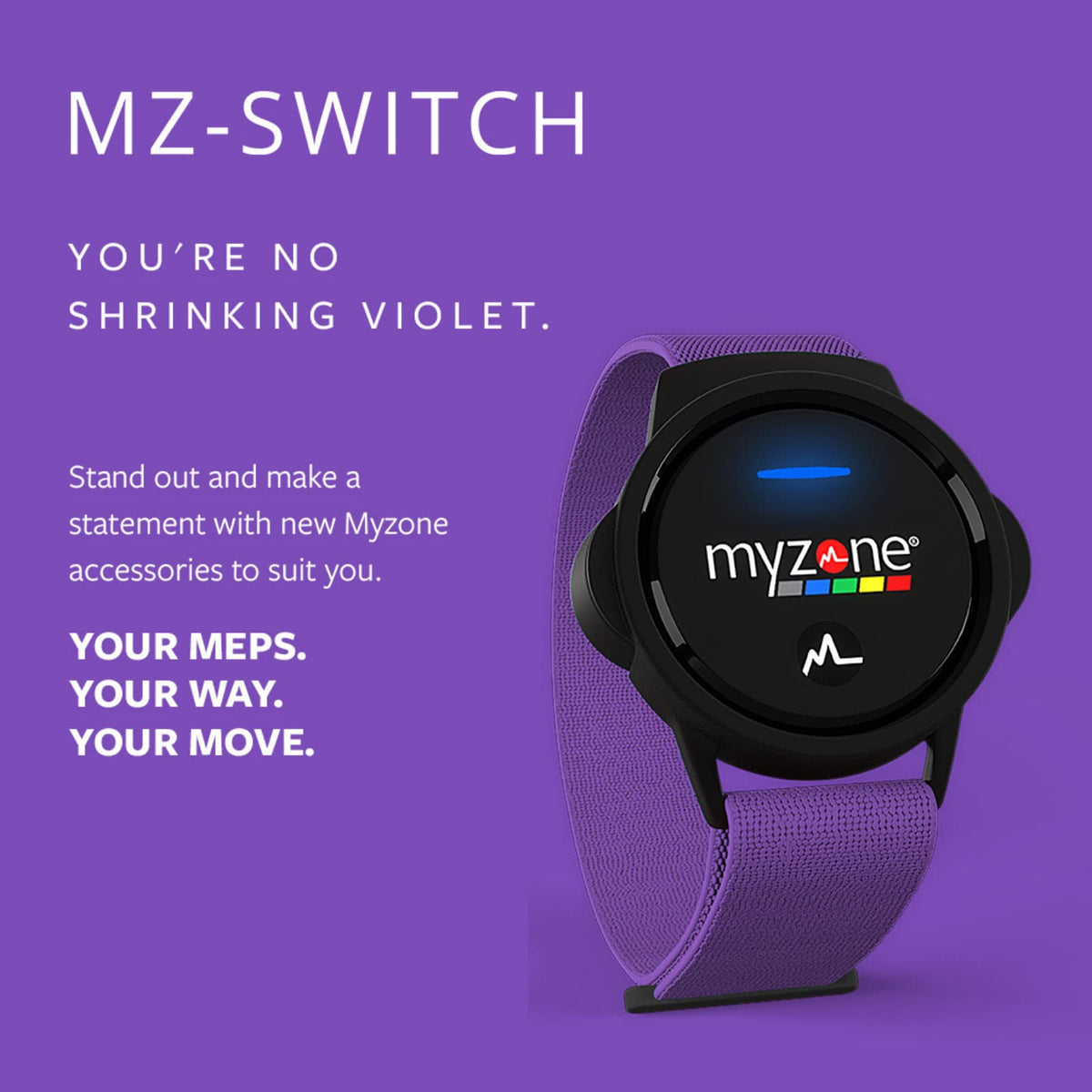 Myzone wrist strap in use during workout demonstrating secure fit benefit