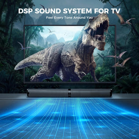 Remote included for easy volume, mode, and input control