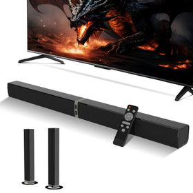 MZEIBO Sound Bar detachable design highlights flexible setup options