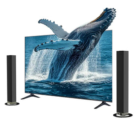 Two detachable towers of the MZEIBO sound bar enabling flexible placements in rooms