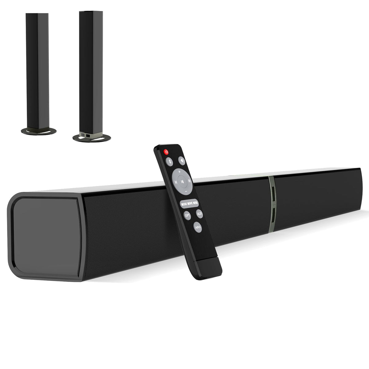 MZEIBO Sound Bar for Smart TV delivers immersive audio for cinematic viewing.