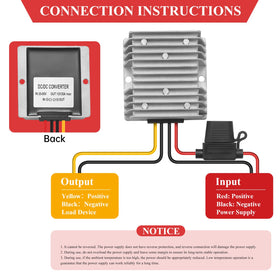 MZHOU buck converter with fuse protection prevents faults during operation