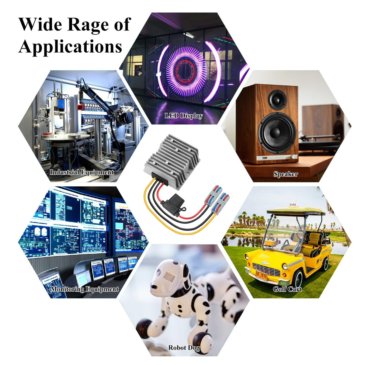 MZHOU packaging includes 1x DC-DC converter for ready-to-use setup