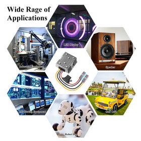 MZHOU packaging includes 1x DC-DC converter for ready-to-use setup