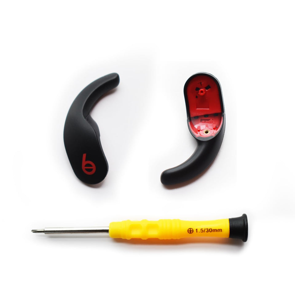 Mzklqve Fit Pro Ear Hooks packaging with two hooks and screwdriver for secure fit.