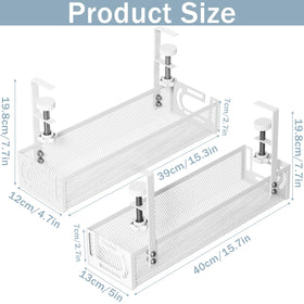 Mzmaxy clamp close-up with rubber pads protecting desk surface and grip benefit