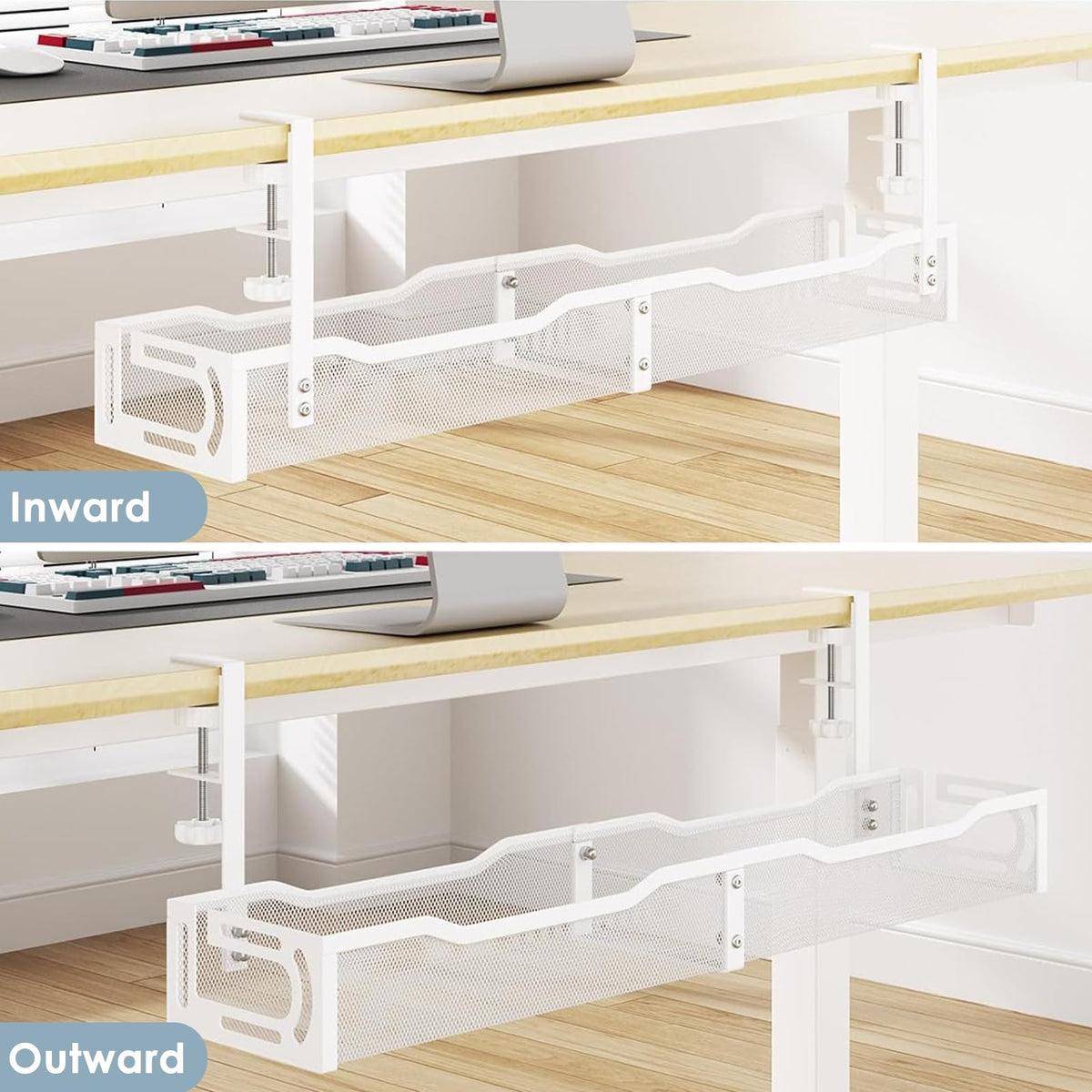 Mzmaxy in a home office setting reducing desktop clutter and improving workspace safety