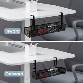 Mzmaxy organized cable tray reduces clutter and enhances desk safety.