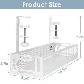Mzmaxy under-desk tray with no-drill installation for quick, secure mounting