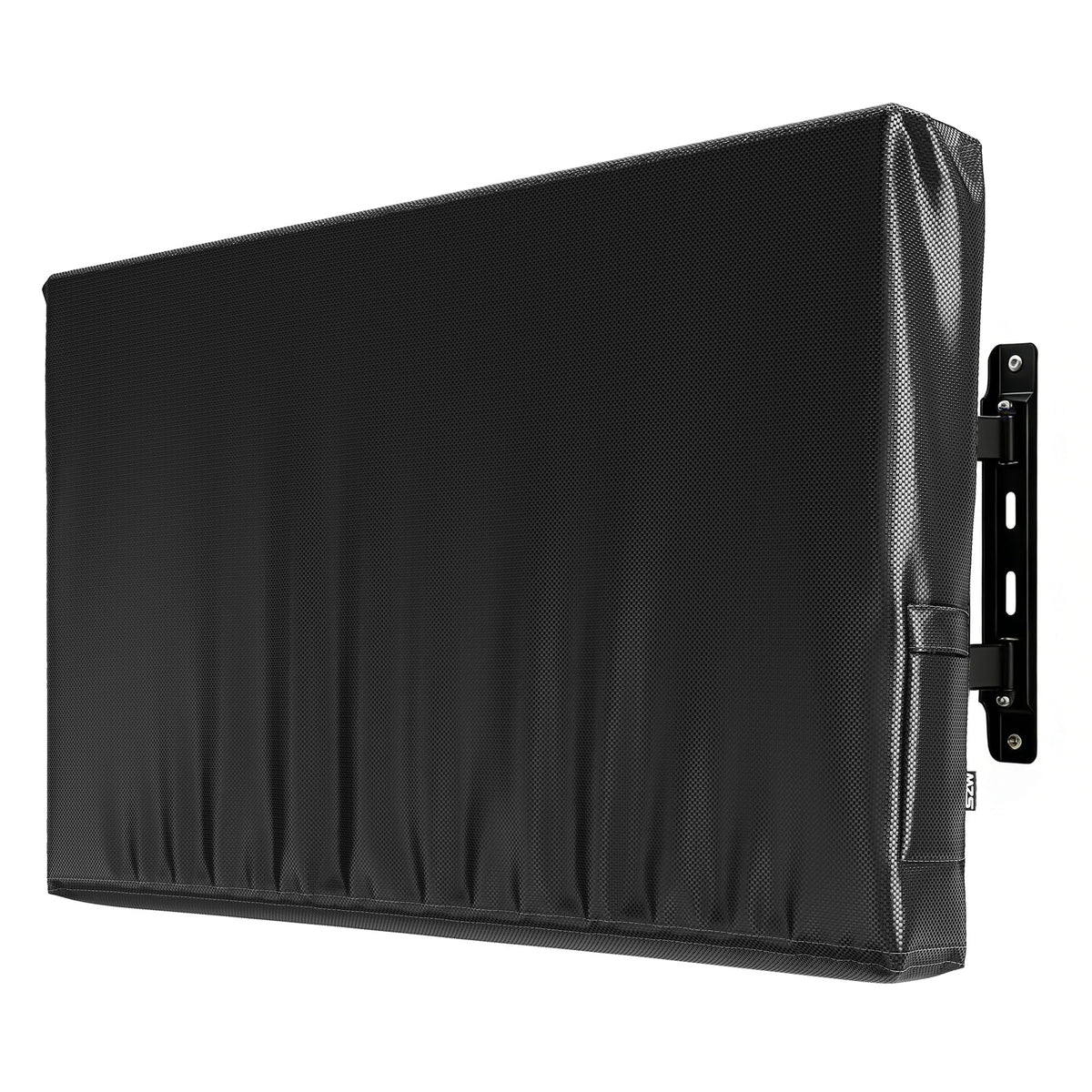 MZS front view of cover fitted on outdoor TV protecting from rain