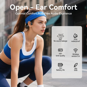 MZYDM open-ear headphones with Bluetooth 5.4 for stable connection