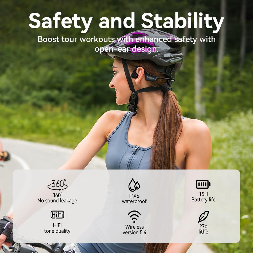 MZYMI 15h playtime battery life for long workouts.