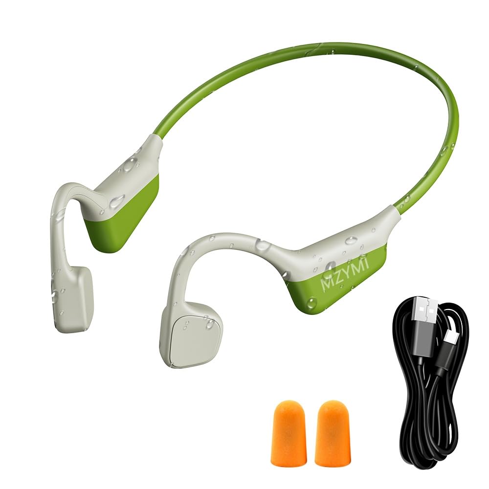MZYMI bone conduction technology highlights open-ear listening with surroundings awareness.