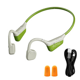 MZYMI bone conduction technology highlights open-ear listening with surroundings awareness.