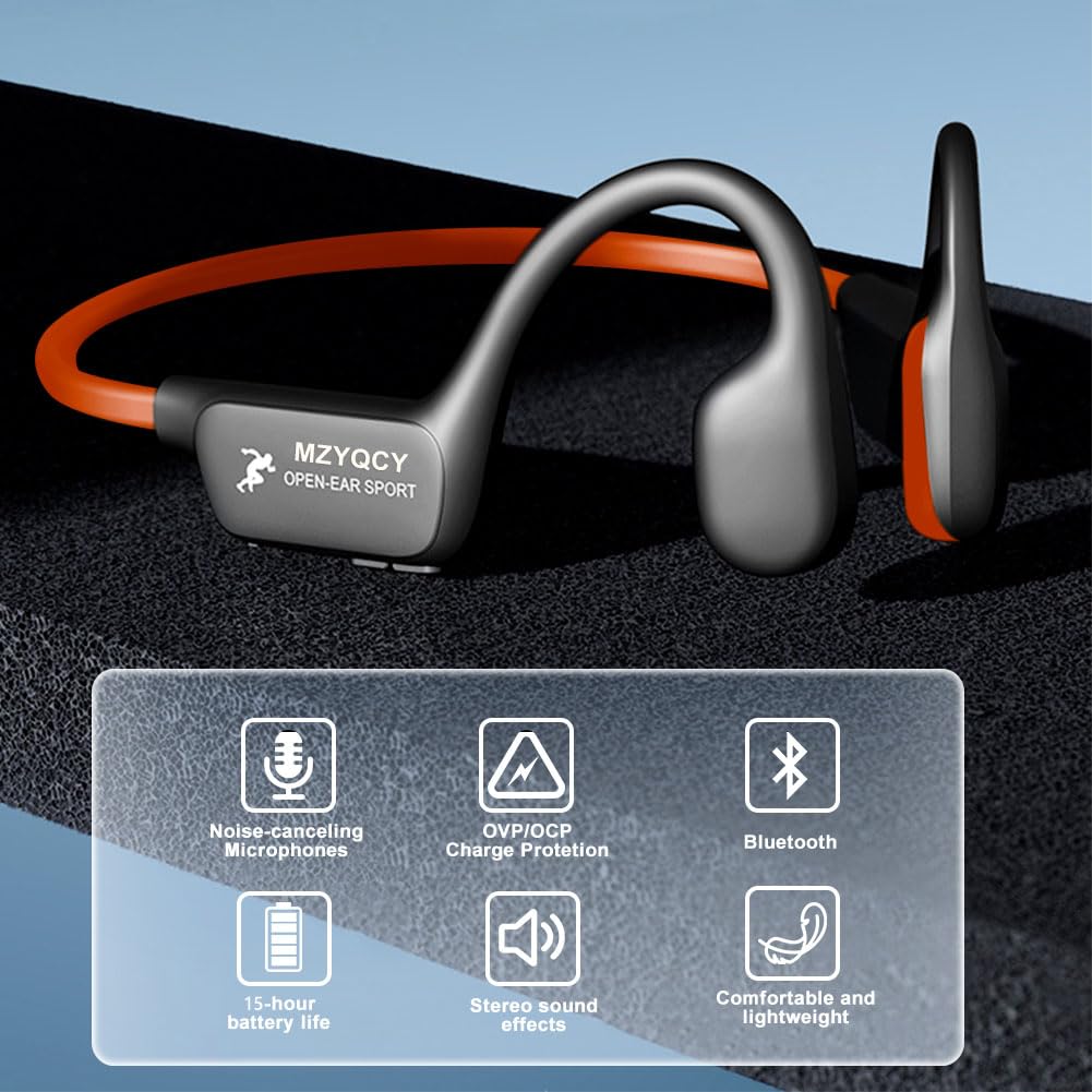 MZYQCY cheekbone close-up showing bone conduction pads for comfort