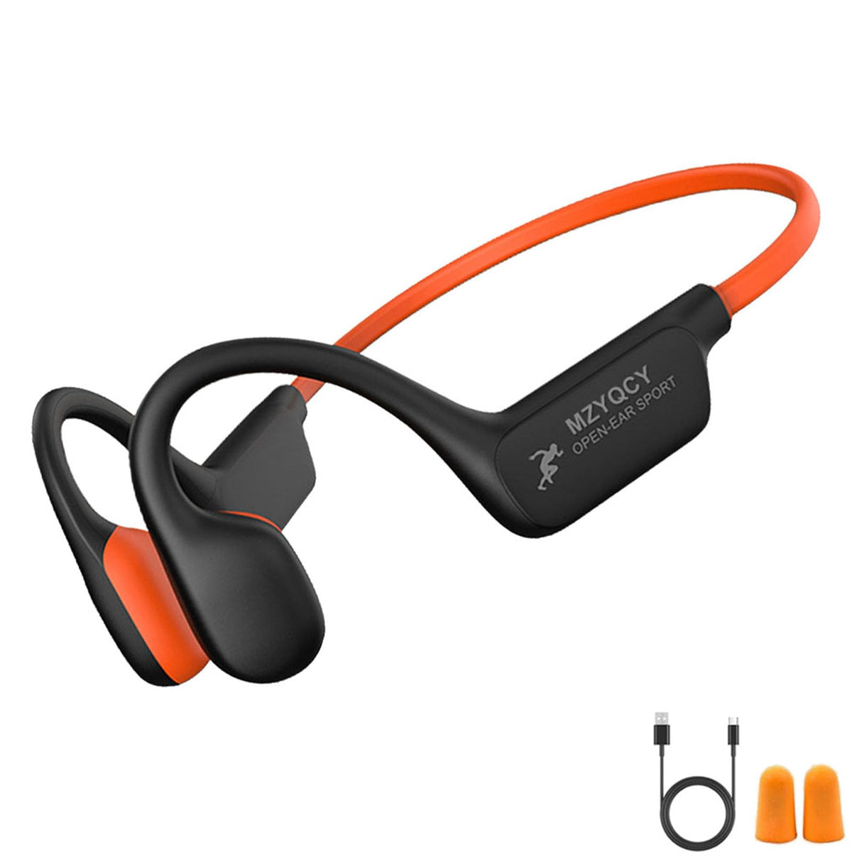 MZYQCY front view showing open-ear fit and situational awareness