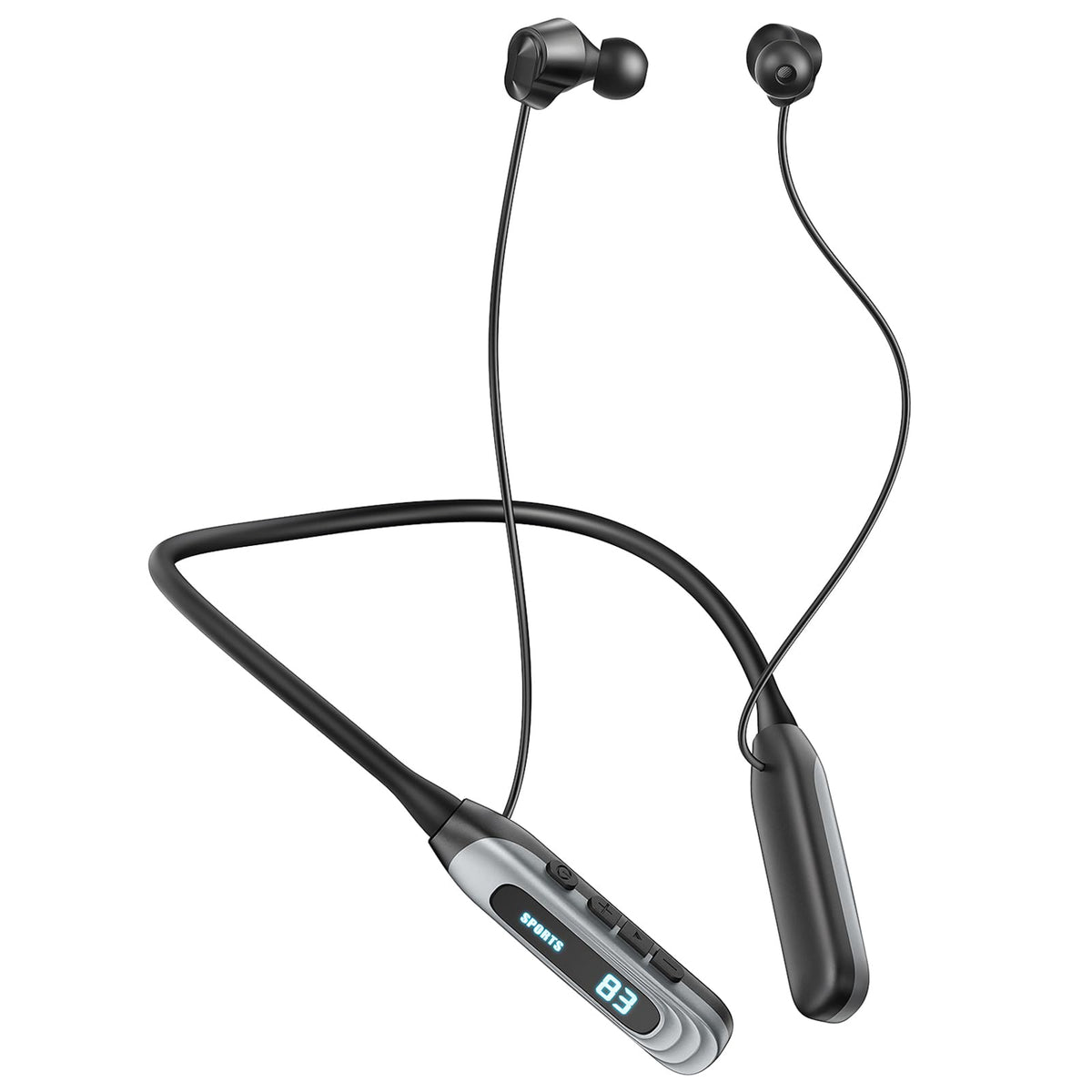 MZYQCY neckband front view showing compact packaging and product benefits