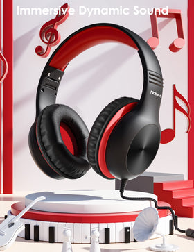 Nabevi kids headphones 94db mode for clearer audio in noisy environments