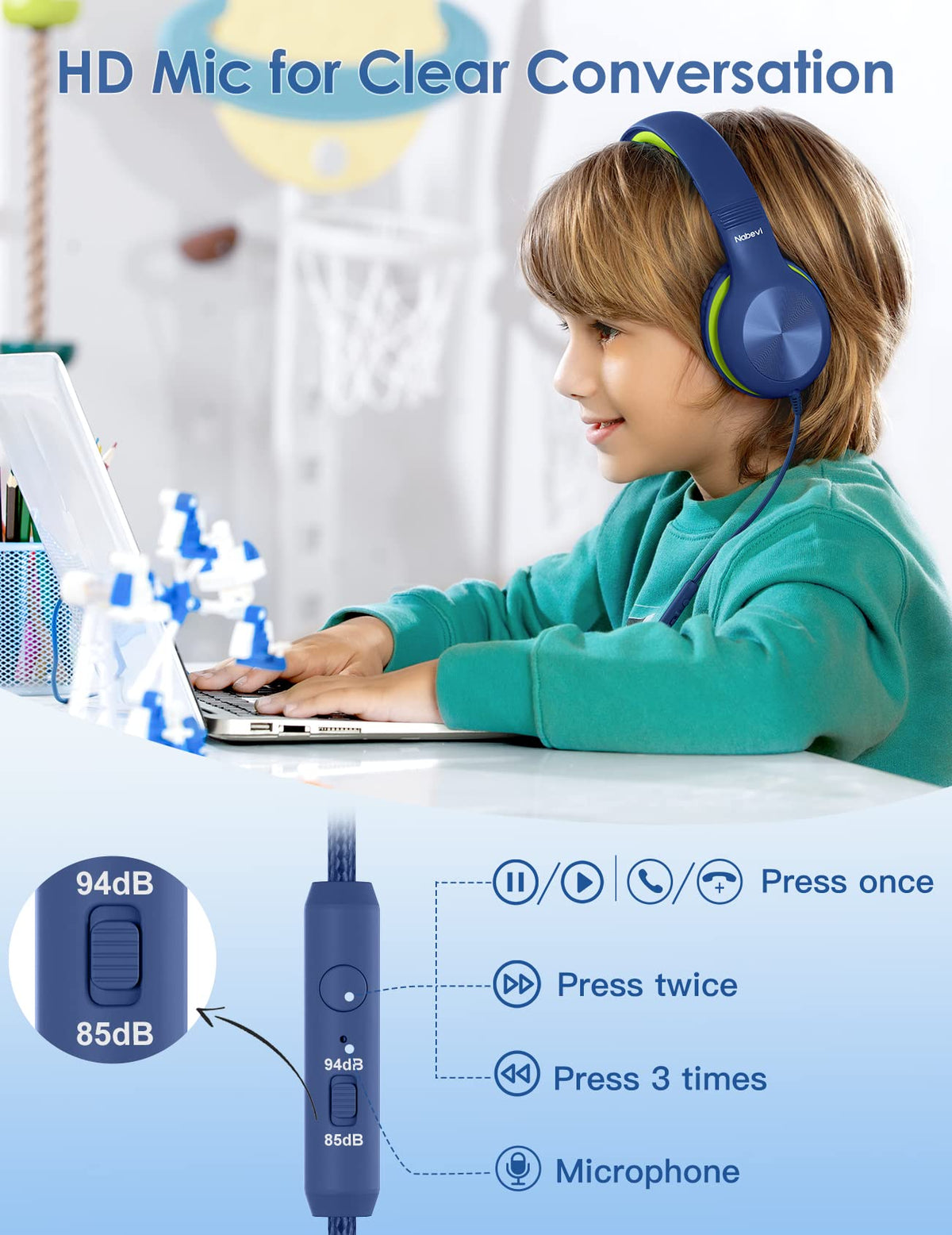 Nabevi 94dB mode for clearer sound in loud environments