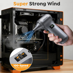 NACKEO K100 close-up nozzle detail for focused airflow and precise cleaning