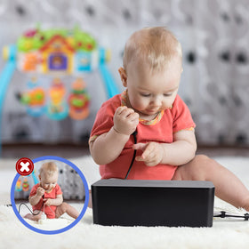 Naeety close-up of sturdy snap-on lid illustrating secure child-safe closure
