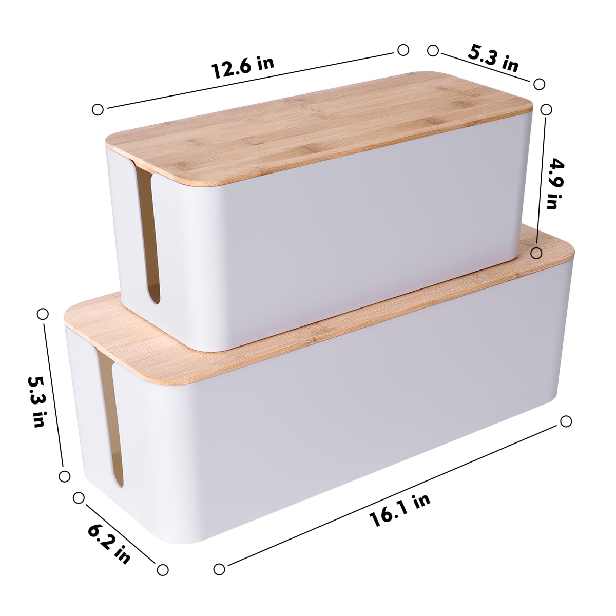 Naeety end ventilation ports visible, allows airflow and cable exit