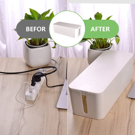 Naeety under-desk installed lifestyle showing clutter-free workspace benefit