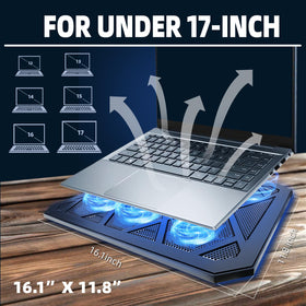 NAGAN cooling pad includes dual USB ports for extra peripherals