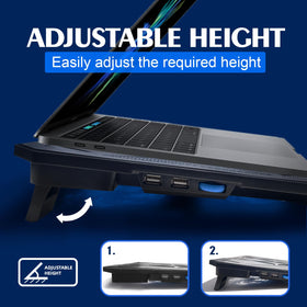NAGAN laptop cooling pad features a durable metal mesh surface